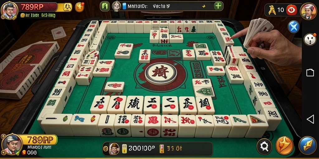 Tampilan screenshot utama 789RP saat gameplay Mahjong yang seru.
