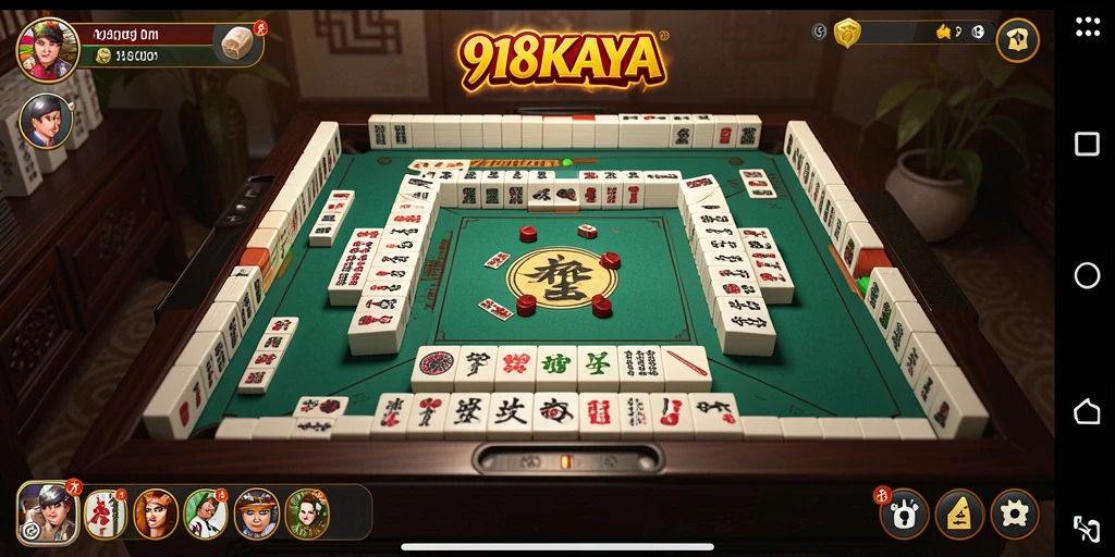 Tampilan gameplay menarik dalam permainan Mahjong 918KAYA.