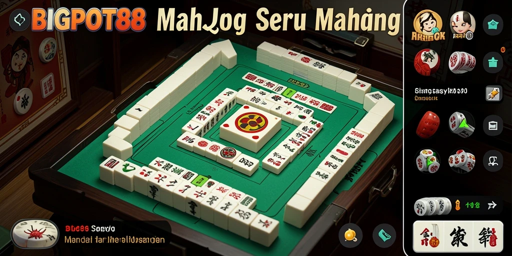 Tampilan gameplay <strong>BIGPOT88</strong> yang menarik dengan aksi Mahjong seru.