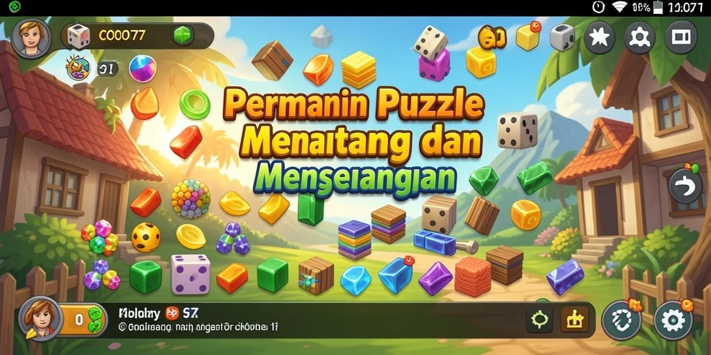 Tampilan gameplay COO77 dengan teka-teki yang menantang dan seru.