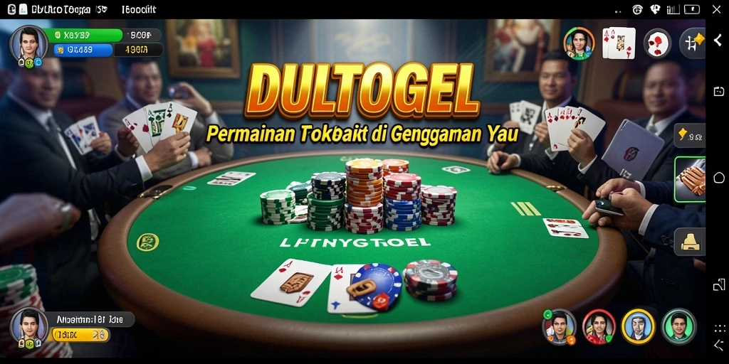 Tampilan gameplay DULTOGEL yang menarik dan interaktif untuk Poker.