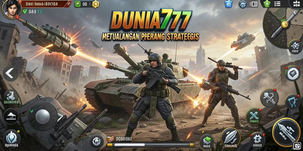 Gameplay DUNIA777 menampilkan aksi tembak-menembak yang mendebarkan.