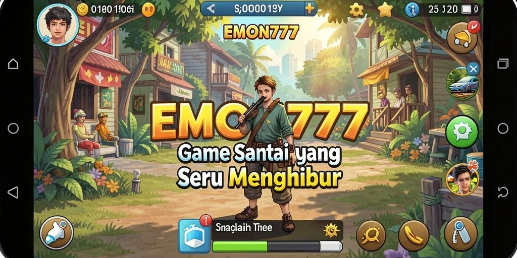 Tampilan gameplay EMON777 yang seru dan penuh warna.