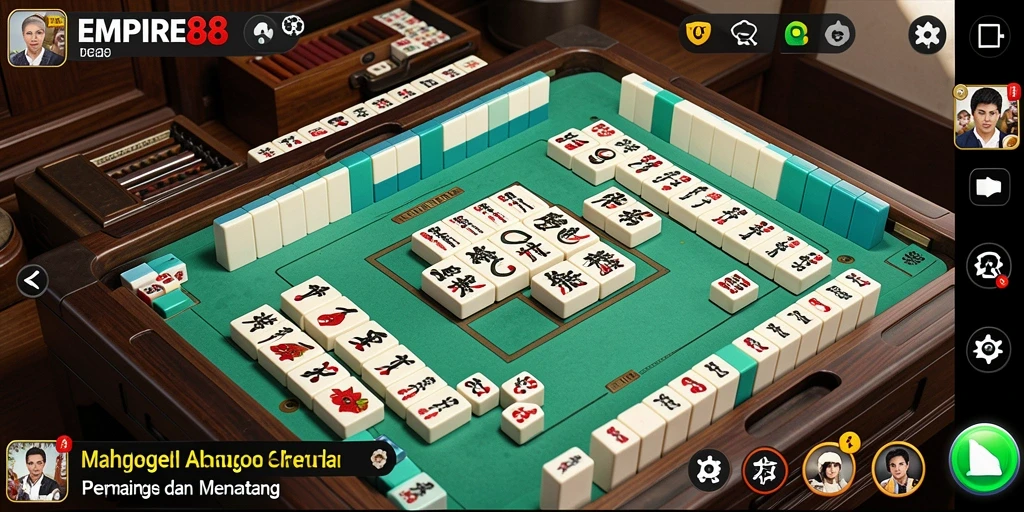 Tangkapan layar gameplay seru dari EMPIRE88, menampilkan aksi Mahjong yang menantang.
