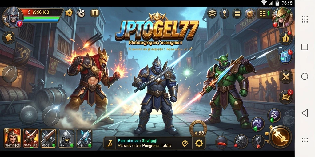 Tampilan gameplay JPTOGEL77 yang menegangkan dan strategis.