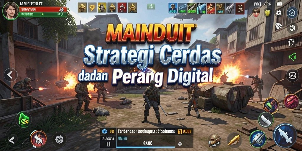 Tampilan gameplay MAINDUIT yang penuh aksi dan strategi.