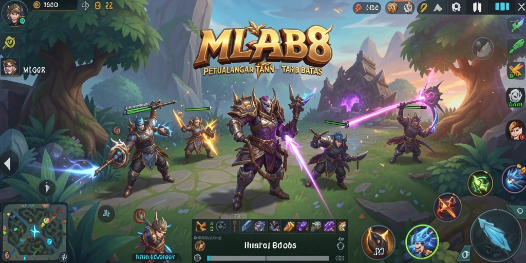 Screenshot gameplay MLBB8 menampilkan petualangan seru di dunia terbuka.