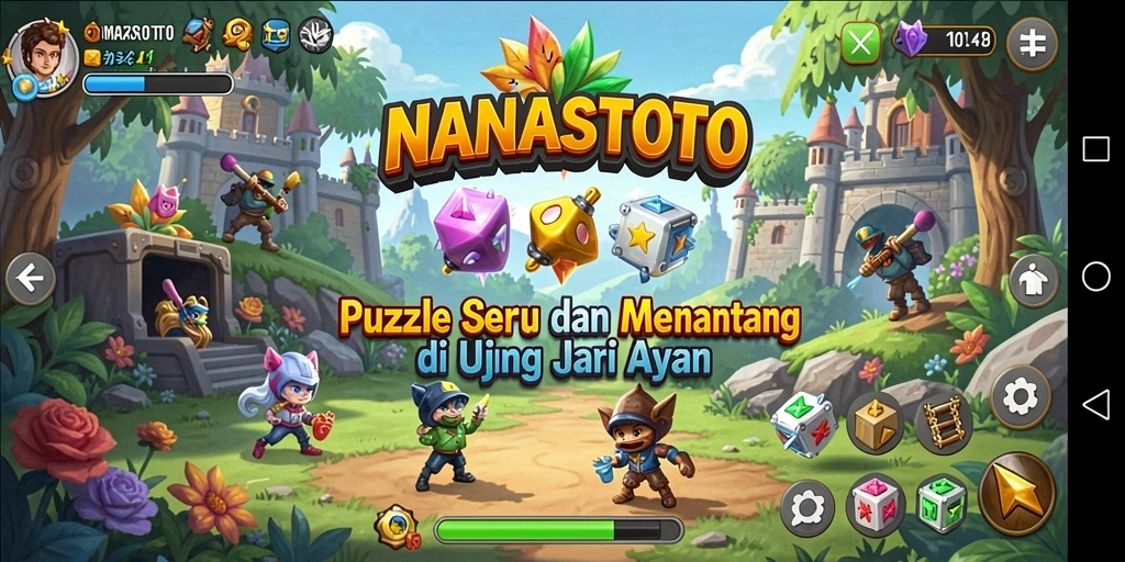 Tampilan gameplay NANASTOTO yang mengasyikkan dan penuh warna.
