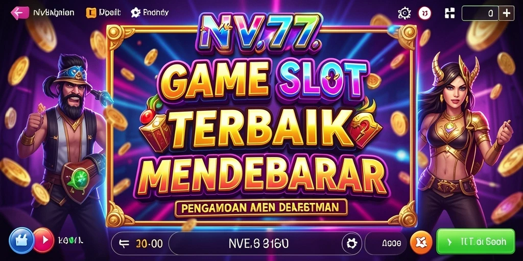 Tampilan gameplay NV77 yang menarik dan mendebarkan saat bermain slot.
