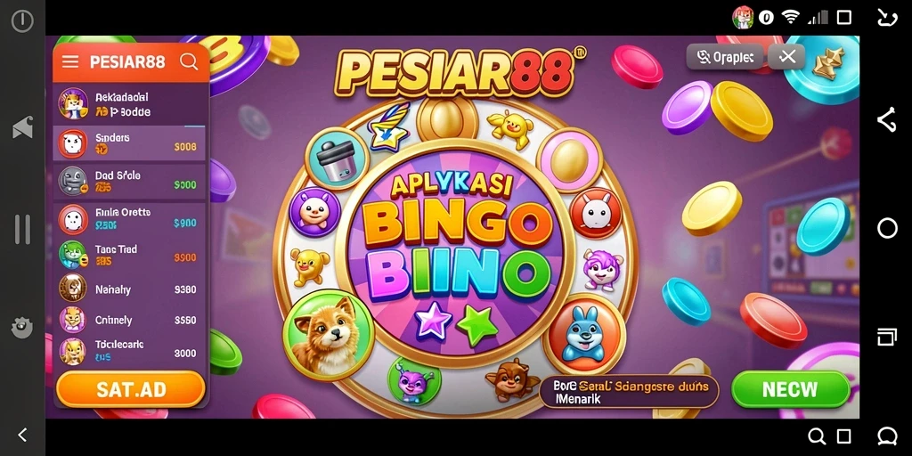 Tampilan menakjubkan dari gameplay PESIAR88 dengan suasana Bingo yang seru.