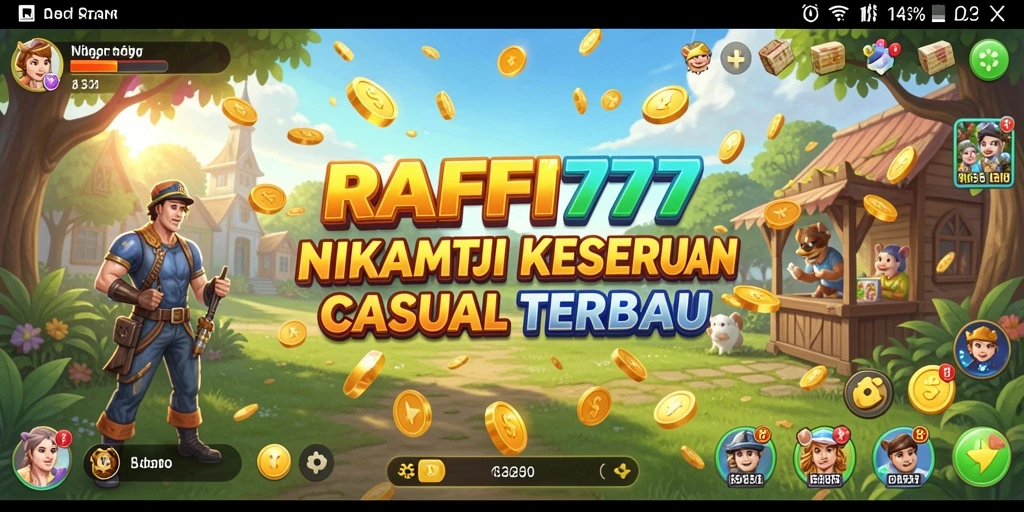 Screenshot gameplay RAFFI777 yang penuh warna dan menarik.