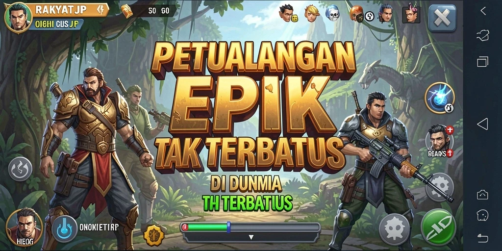 Tampilan menakjubkan dari gameplay RAKYATJP dalam dunia petualangan.