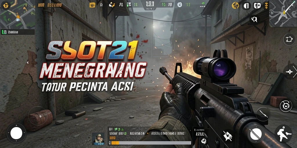 Gameplay SLOT21 yang intens dan mengasyikkan dalam pertempuran FPS.