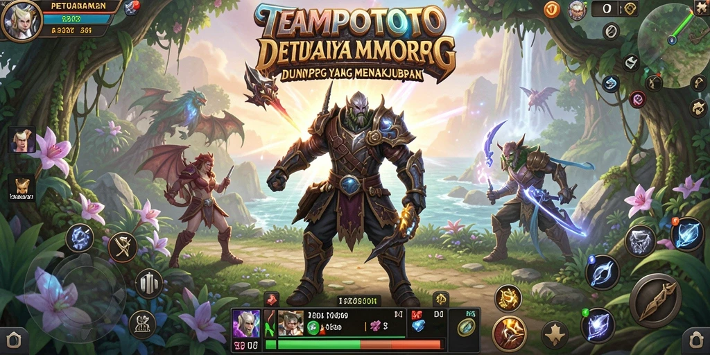 Screenshot gameplay <strong>TEMPOTOTO</strong> menunjukkan petualangan seru di dunia MMORPG.